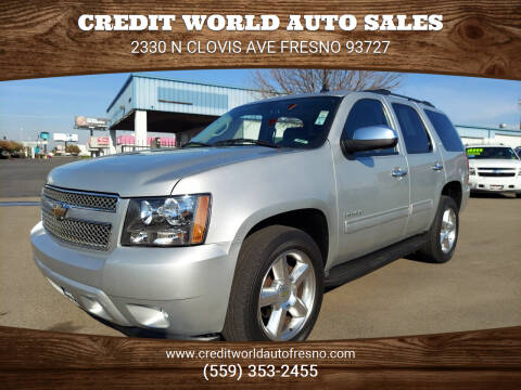 2011 Chevrolet Tahoe for sale at Credit World Auto Sales in Fresno CA