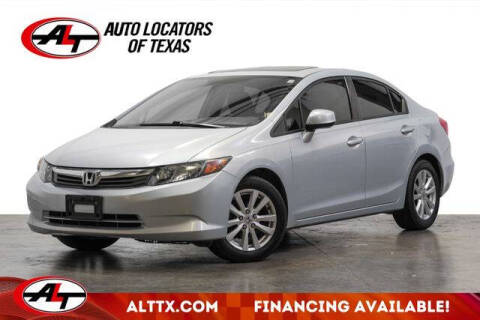 2012 Honda Civic for sale at AUTO LOCATORS OF TEXAS in Plano TX