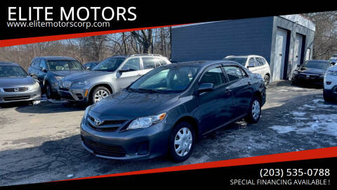 2011 Toyota Corolla for sale at ELITE MOTORS in West Haven CT