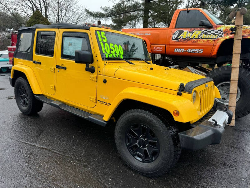 2015 Jeep Wrangler Unlimited for sale at A & R Used Cars in Clayton NJ