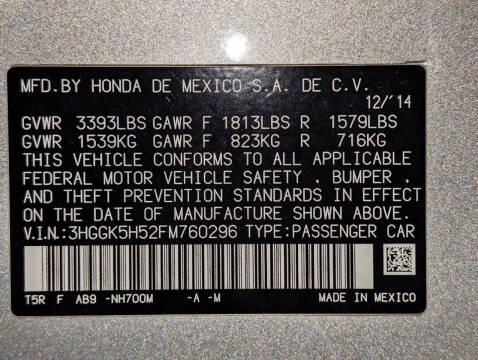 2015 Honda Fit LX