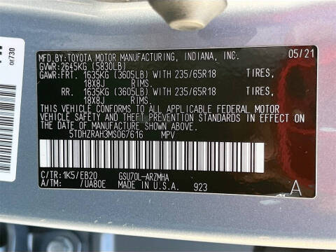 2021 Toyota Highlander XLE