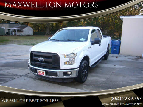 2016 Ford F-150 for sale at MAXWELLTON MOTORS in Greenwood SC