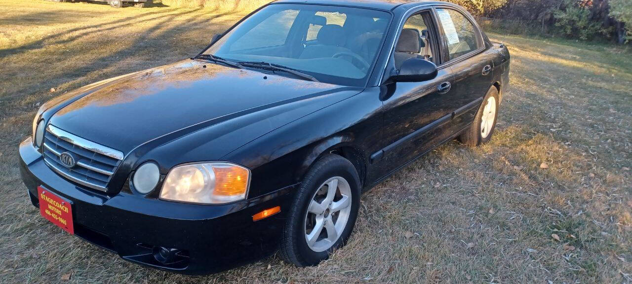Black 2004 Kia Optima LX LX 4dr Sedan 1