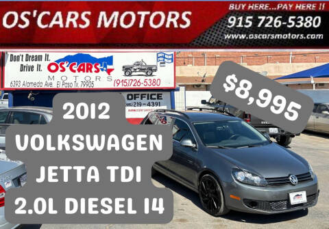 2012 Volkswagen Jetta for sale at Os'Cars Motors in El Paso TX