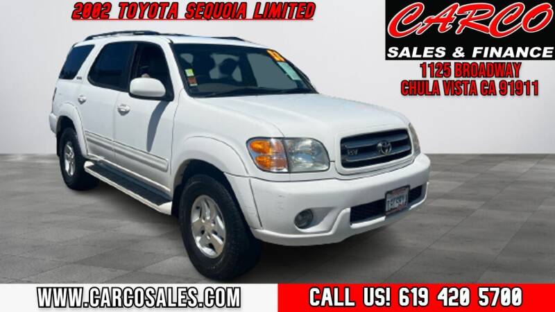 2002 Toyota Sequoia for sale at CARCO SALES & FINANCE in Chula Vista CA