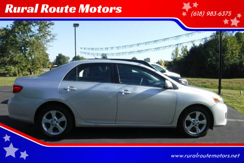 2013 Toyota Corolla for sale at Rural Route Motors in Johnston City IL