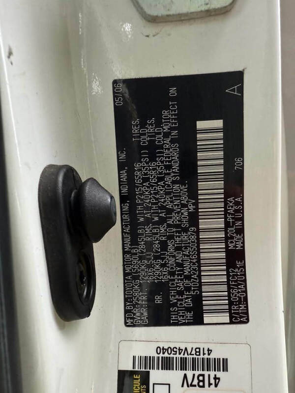 2006 Toyota Sienna CE 7 Passenger