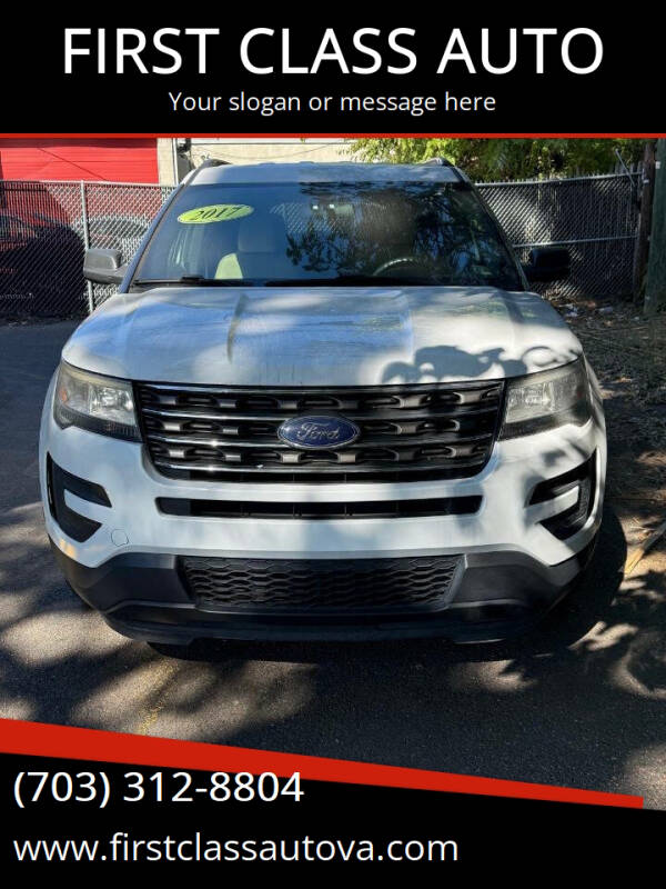 2017 Ford Explorer for sale at FIRST CLASS AUTO in Arlington VA