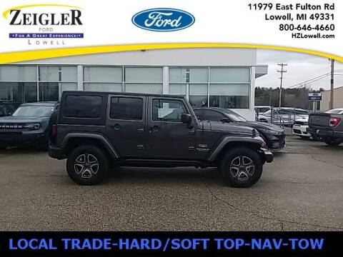 2014 Jeep Wrangler Unlimited for sale at Zeigler Ford of Plainwell - Jeff Bishop in Plainwell MI