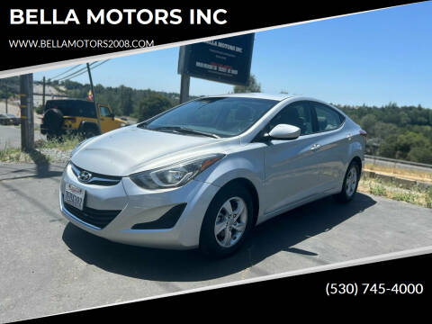 2014 Hyundai Elantra for sale at BELLA MOTORS INC in Auburn CA