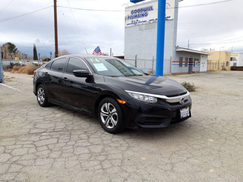 2016 Honda Civic for sale at Autosales Kingdom in Lancaster CA