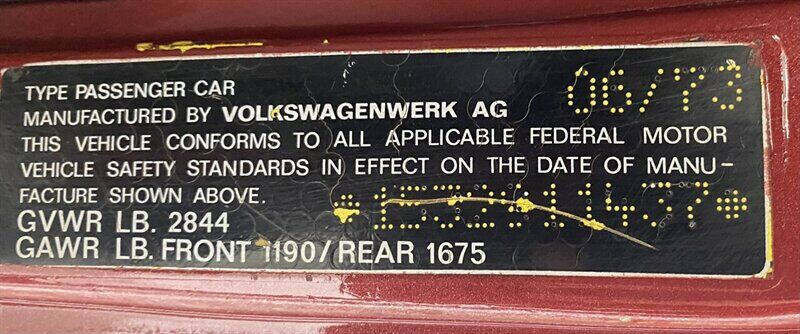 1973 Volkswagen Beetle