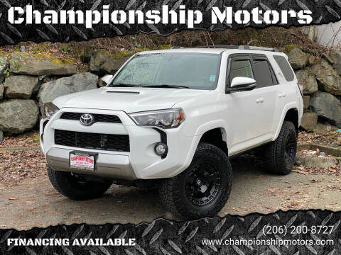 2018 Toyota 4Runner for sale at Championship Motors in Redmond WA