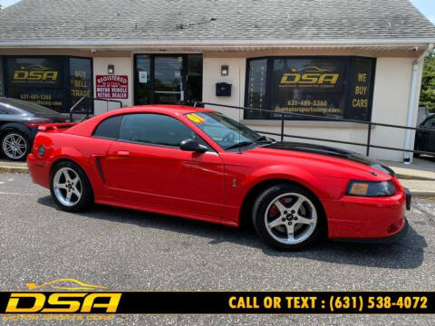 2001 Ford Mustang SVT Cobra for sale at DSA Motor Sports Corp in Commack NY