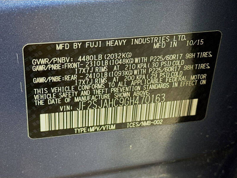 2016 Subaru Forester 2.5i Limited