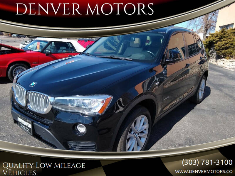 2017 BMW X3 for sale at DENVER MOTORS in Englewood CO