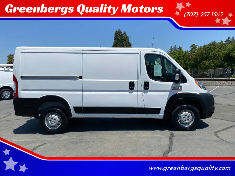 2020 RAM ProMaster for sale at Greenbergs Quality Motors in Napa CA