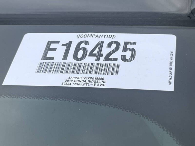 2019 Honda Ridgeline RTL-E