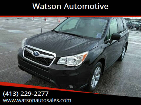 2014 Subaru Forester for sale at Watson Automotive in Sheffield MA