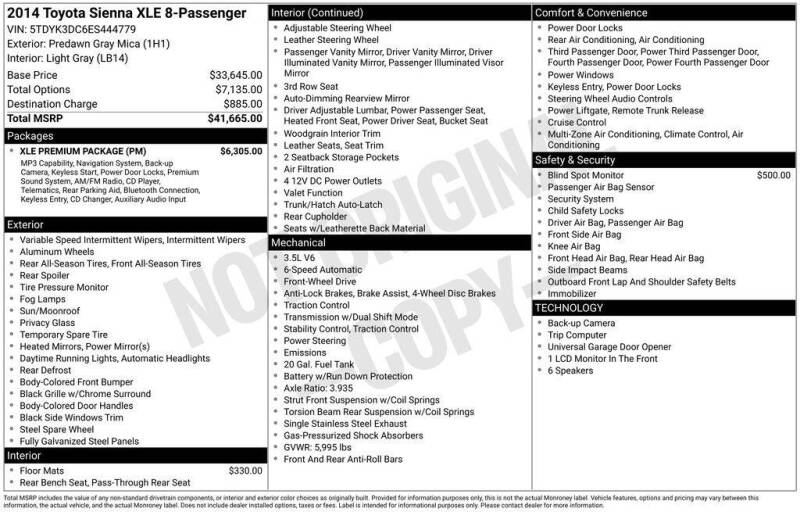 2014 Toyota Sienna
