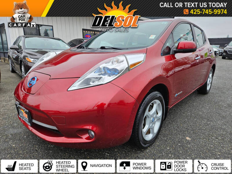 2013 Nissan LEAF for sale at Del Sol Auto Sales in Everett WA