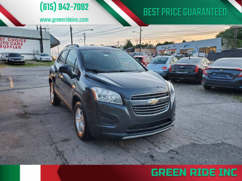2016 Chevrolet Trax for sale at Green Ride Inc in Nashville TN