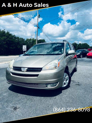 2005 Toyota Sienna for sale at A & H Auto Sales in Greenville SC