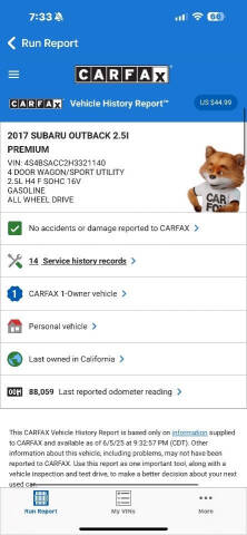 2017 Subaru Outback 2.5i Premium