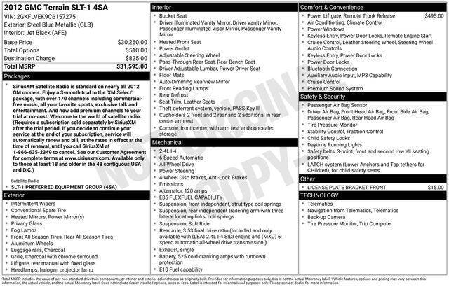 2012 GMC Terrain SLT-1
