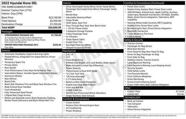 2022 Hyundai Kona SEL