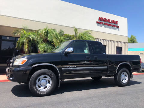 2006 Toyota Tundra for sale at HIGH-LINE MOTOR SPORTS in Brea CA