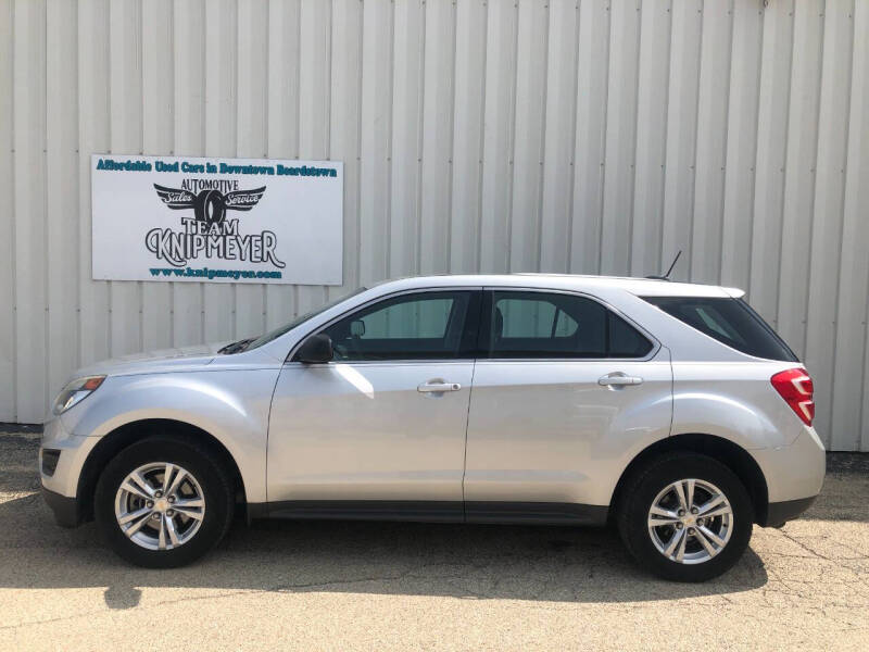 Used 2016 Chevrolet Equinox LS with VIN 2GNALBEKXG6110841 for sale in Beardstown, IL