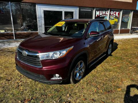 2014 Toyota Highlander for sale at Murdock Used Cars in Niles MI