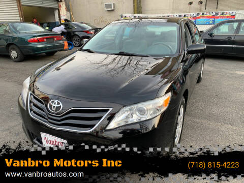 2010 Toyota Camry for sale at Vanbro Motors Inc in Staten Island NY