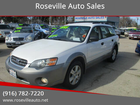2005 Subaru Outback for sale at Roseville Auto Sales in Roseville CA