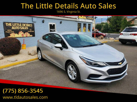 2018 Chevrolet Cruze for sale at The Little Details Auto Sales in Reno NV