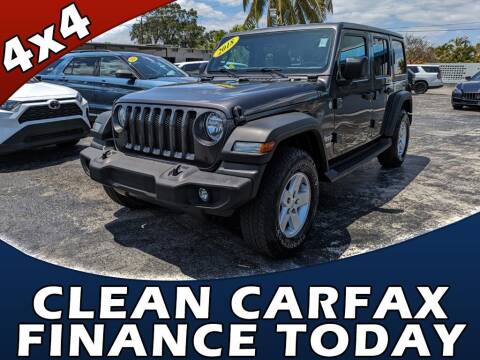 2018 Jeep Wrangler Unlimited for sale at Palm Beach Auto Wholesale in Lake Park FL