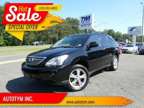 2008 Lexus RX 400h for sale at AUTOTYM INC. in Fredericksburg VA