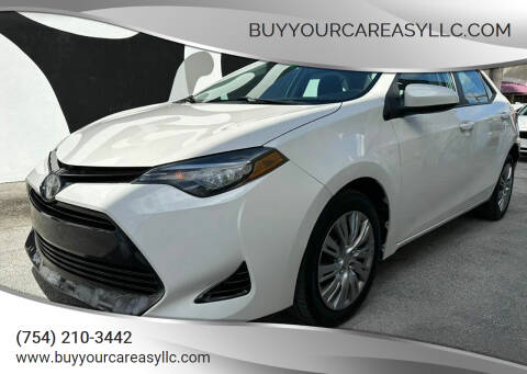 2017 Toyota Corolla for sale at BuyYourCarEasyllc.com in Hollywood FL