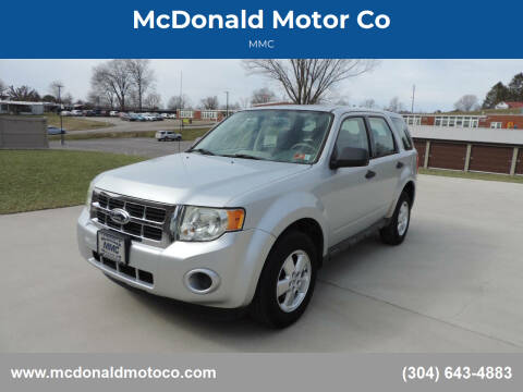 2012 Ford Escape for sale at McDonald Motor Co in Harrisville WV