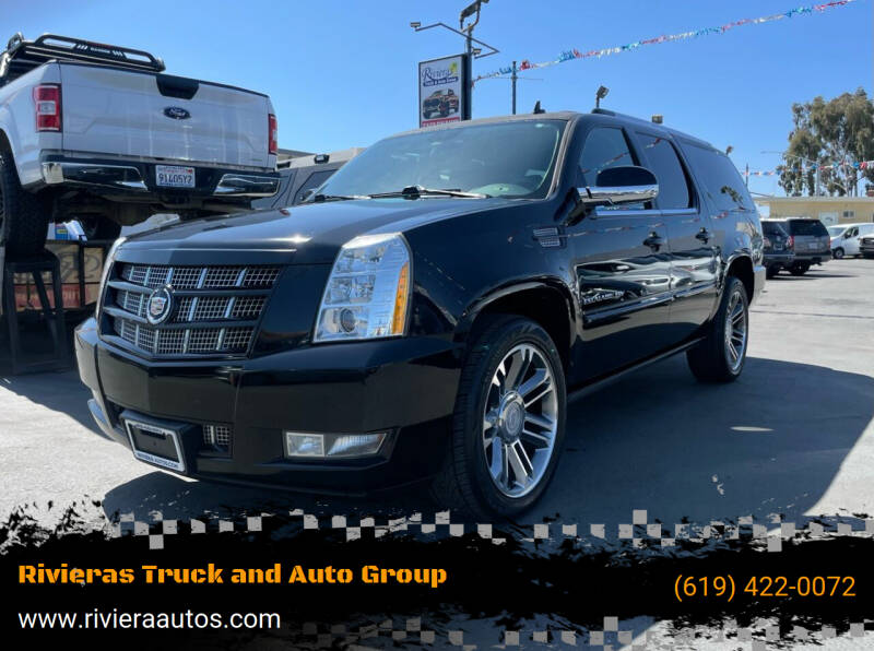 2013 Cadillac Escalade ESV for sale at Rivieras Truck and Auto Group in Chula Vista CA