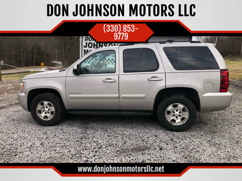 2008 Chevrolet Tahoe for sale at DON JOHNSON MOTORS LLC in Lisbon OH
