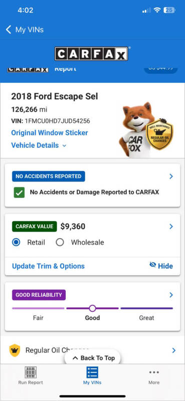 2018 Ford Escape SEL