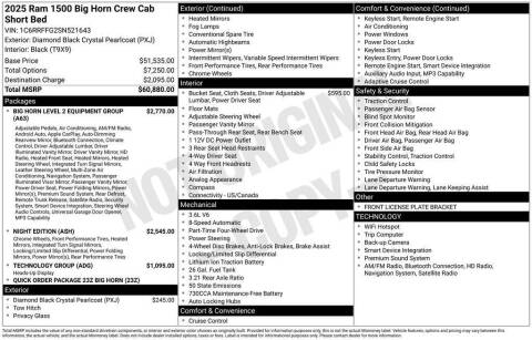 2025 RAM 1500