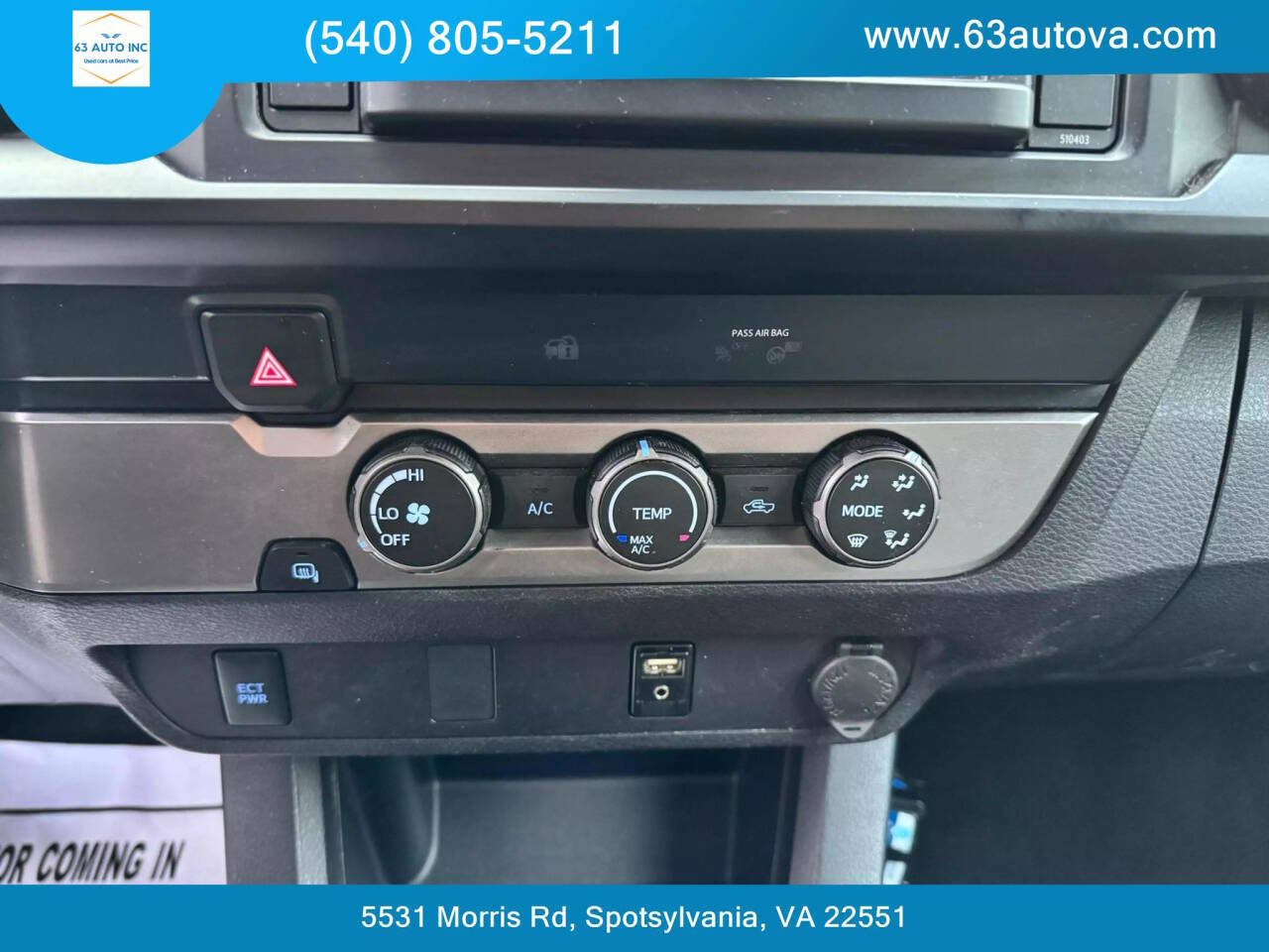 2019 Toyota Tacoma for sale at 63 Auto Inc in Spotsylvania, VA