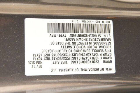 2017 Honda Odyssey Touring