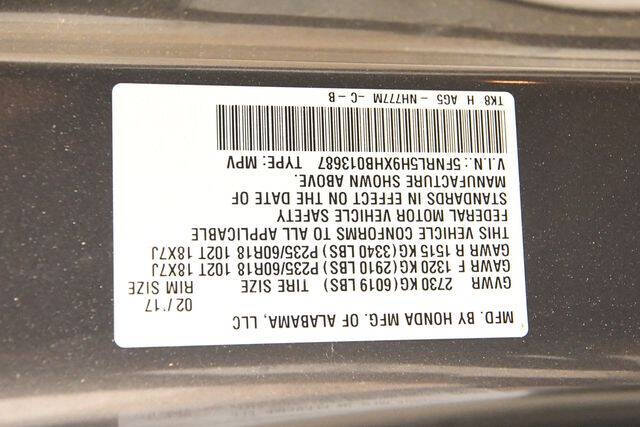 2017 Honda Odyssey Touring