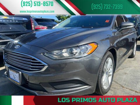 2018 Ford Fusion Hybrid for sale at Los Primos Auto Plaza in Brentwood CA