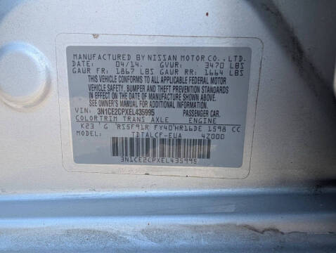 2014 Nissan Versa Note S Plus